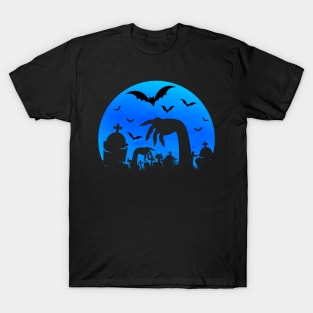 Spooky Moon Halloween Witch Monster Ghost Pumpkin 20 T-Shirt